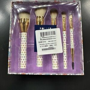 ROLLER RABBIT 🐰 x Target 🎯 Disco Hearts Makeup Brush set - NIP